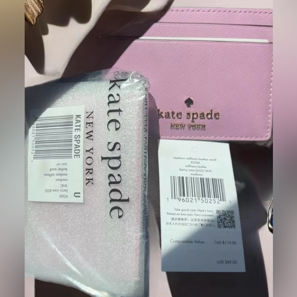 KATE SPADE Saffiano Leather Madison Slim Card Holder - Picture 3 of 3